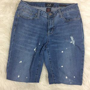 Earl Jeans Distressed Skinny Ankle